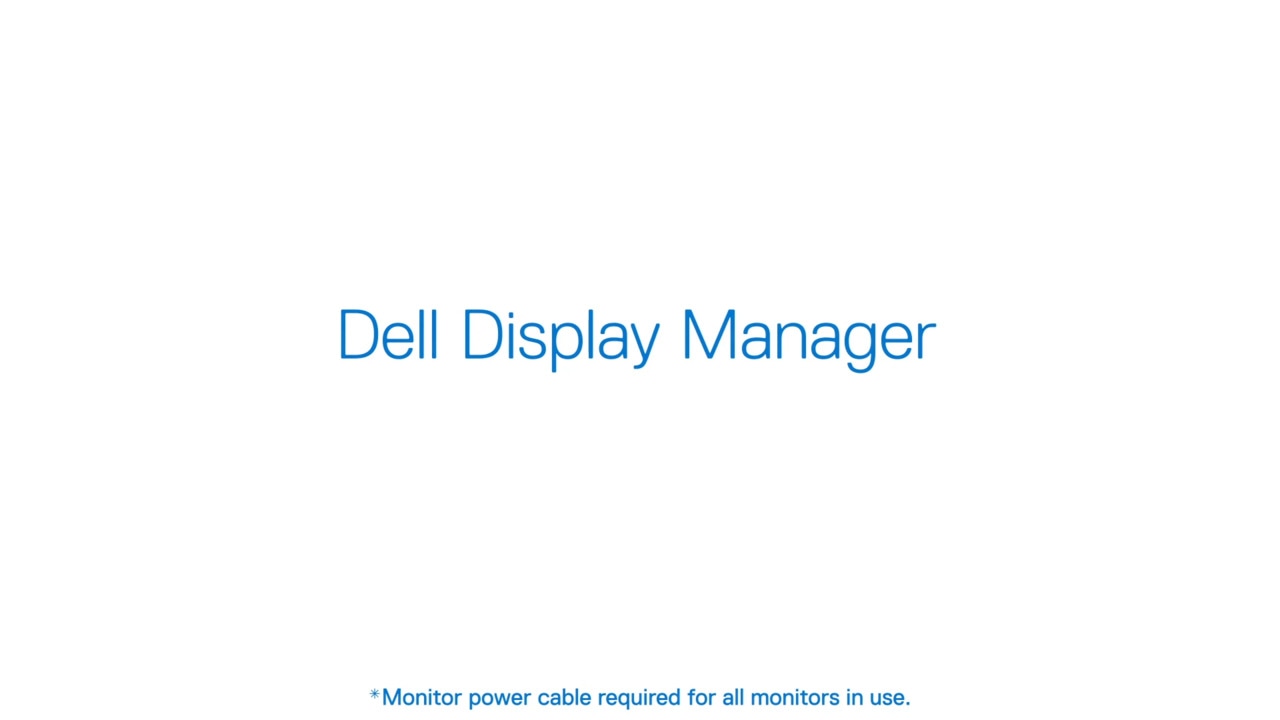 Dell Display Manager Demo (Windows & Mac OSes)