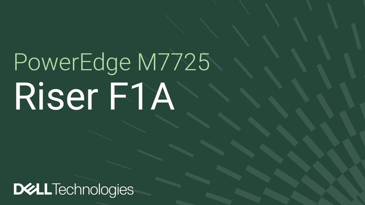 Замена переходника F1A на сервере PowerEdge M7725