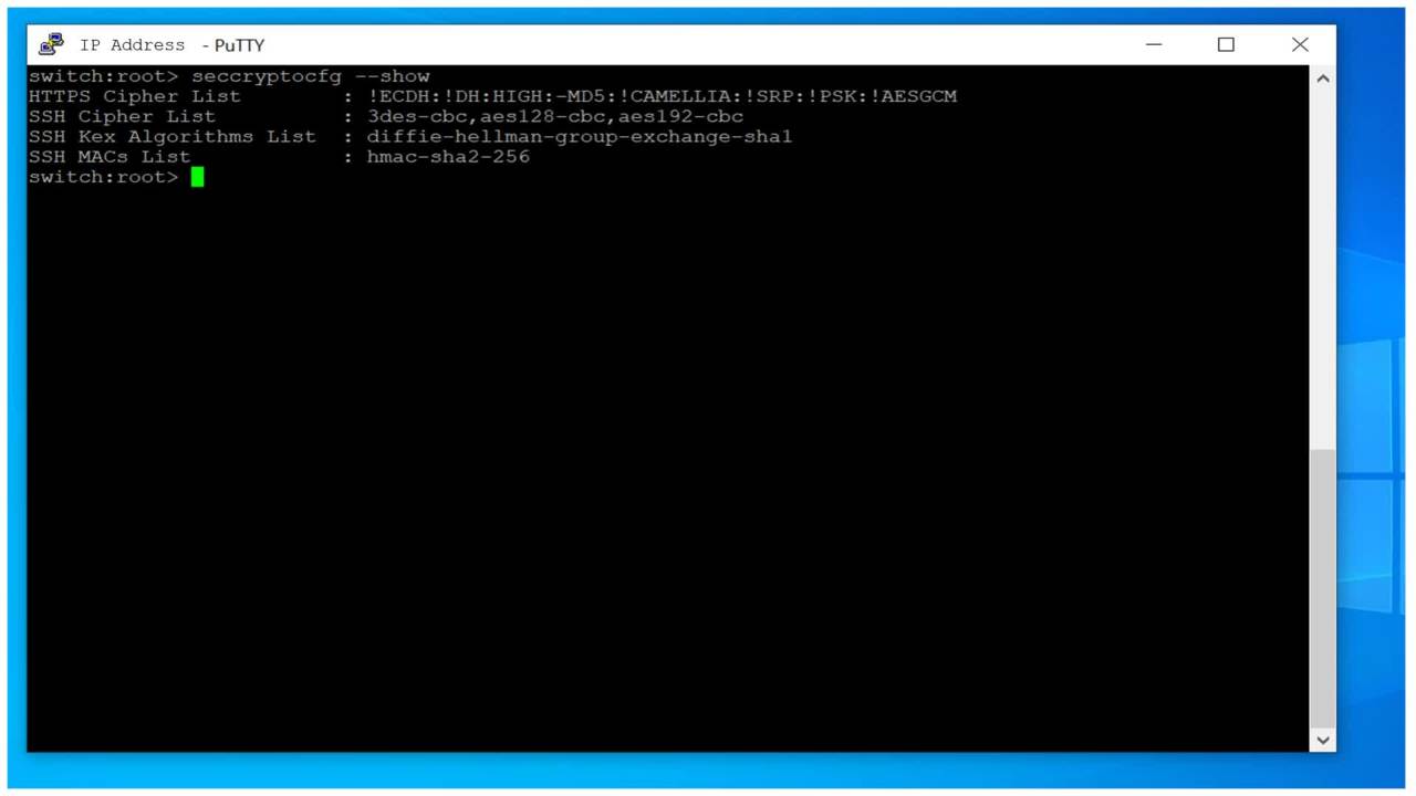 Connectrix Brocade Series: Brocade TLS 1.0 Vulnerability