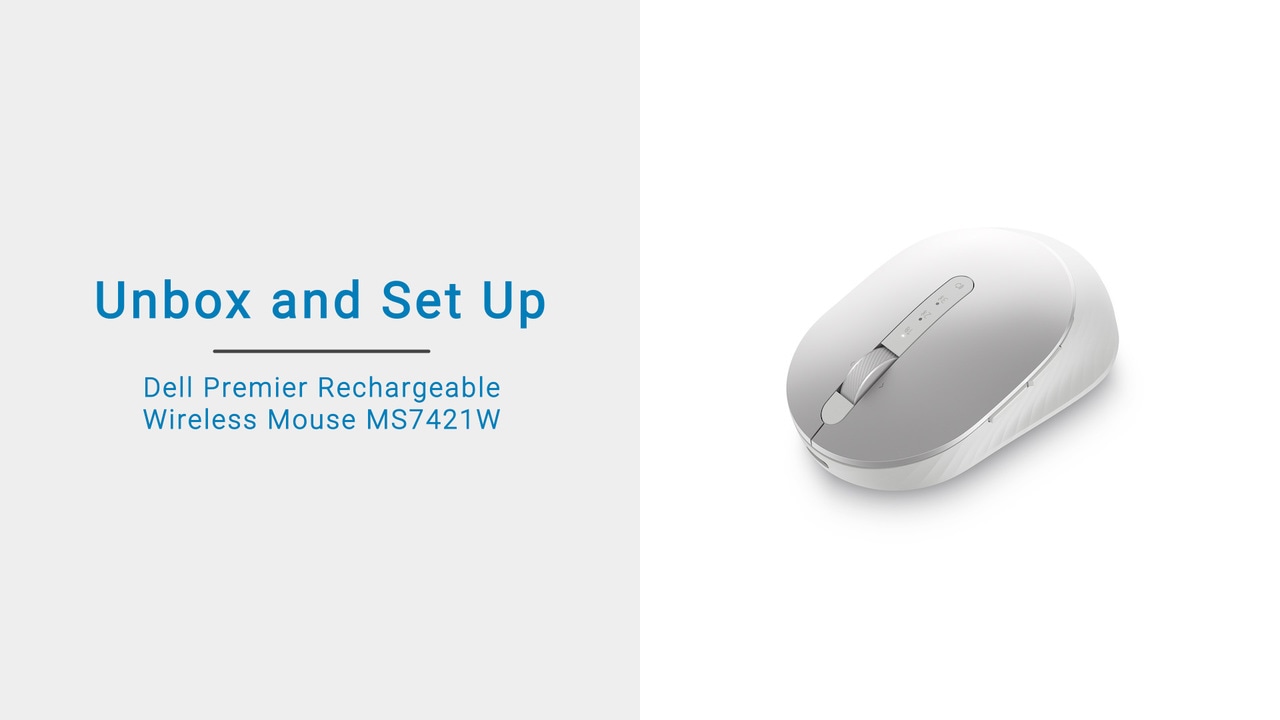 How to Unbox and set up your Dell Premier Rechargeable Wireless Mouse MS7421W