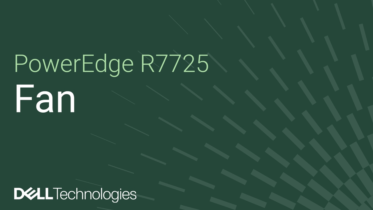 Come sostituire una ventola su un PowerEdge R7725