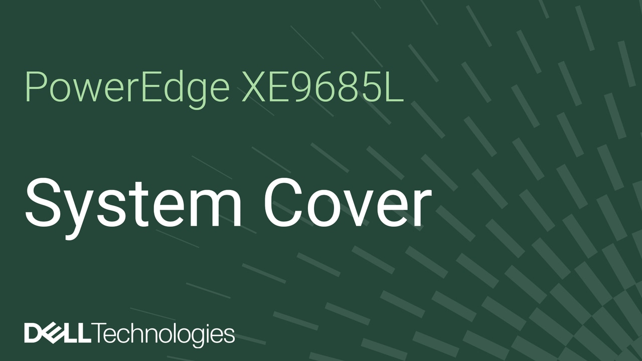 How to replace the cover on a PowerEdge XE9685L