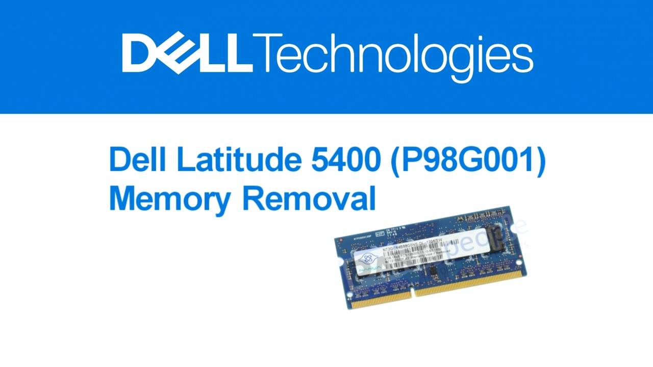 How to Remove a Latitude 5400 Memory
