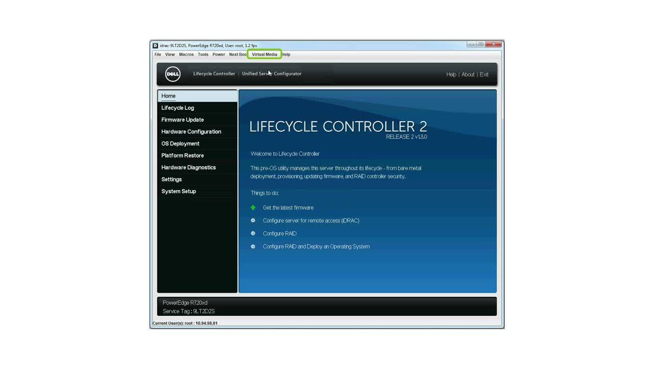 How to Install OS using Lifecycle Controller Manual Installation mode