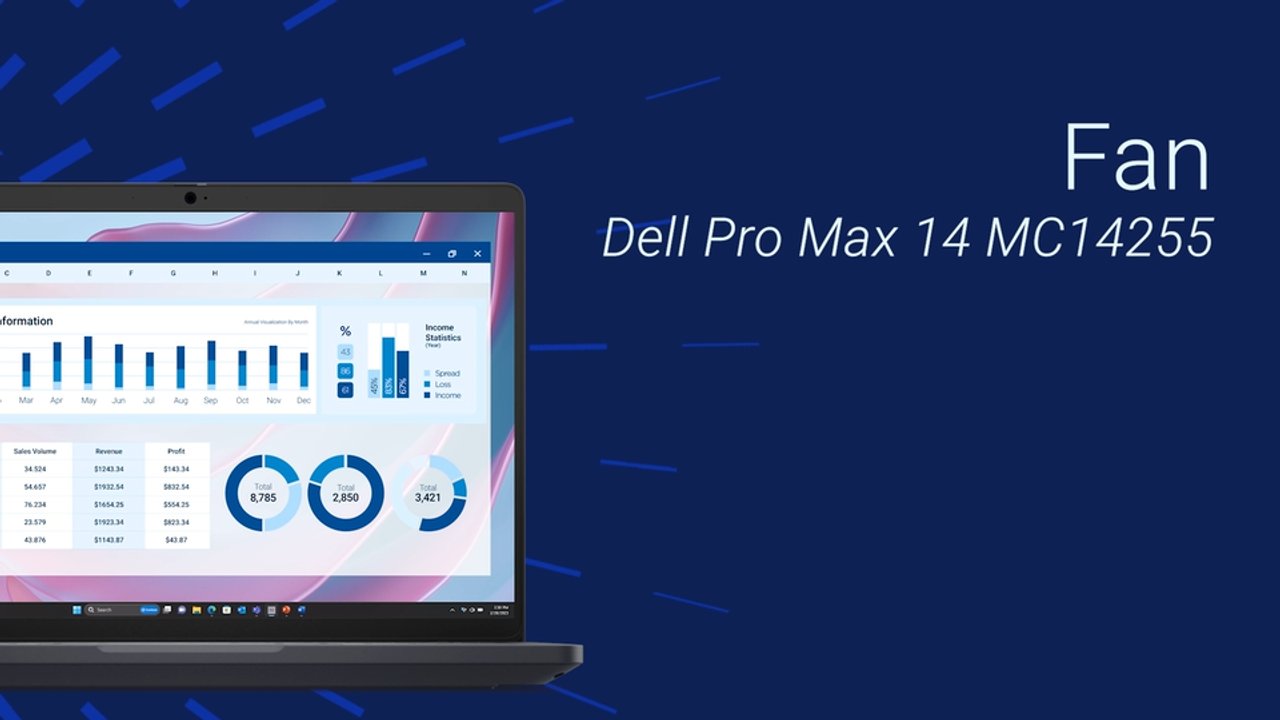 Slik bytter du viften på Dell Pro Max 14 MC14255