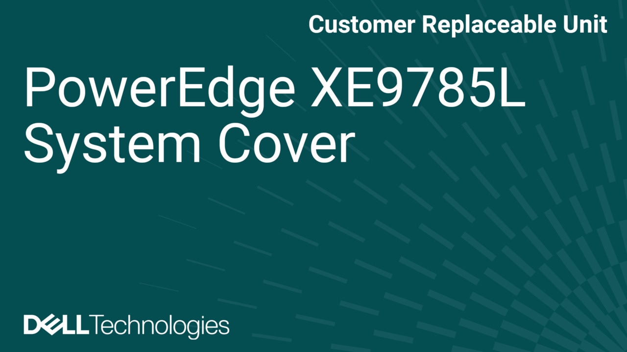 Remplacement du capot du système dans XE9785L