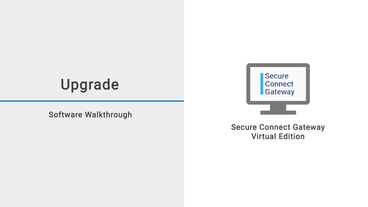 Upgrade SupportAssist Enterprise 4.x to Secure Connect Gateway Virtual Edition