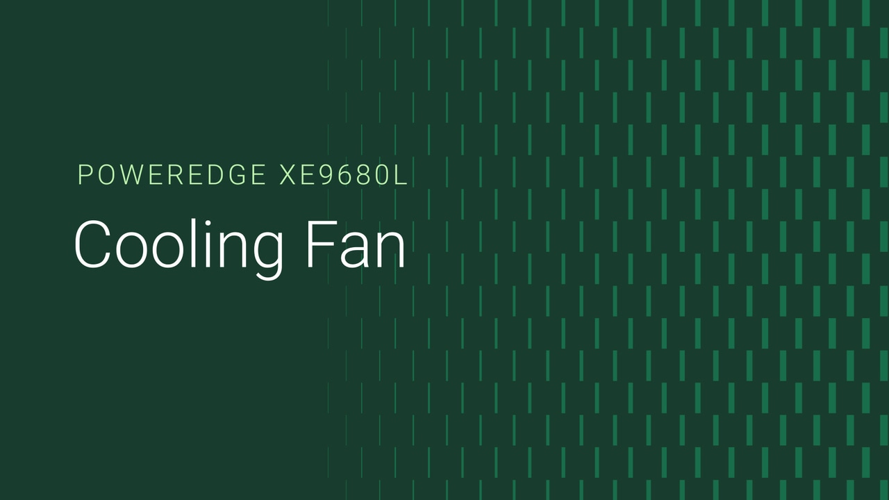 How to replace the CPU fan on a PowerEdge XE9680L
