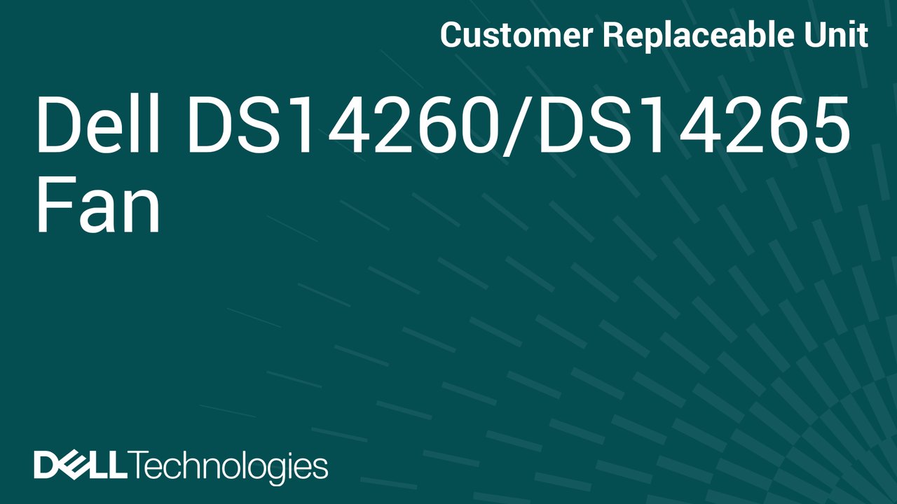 How to Replace Fan in DS14260/DS14265