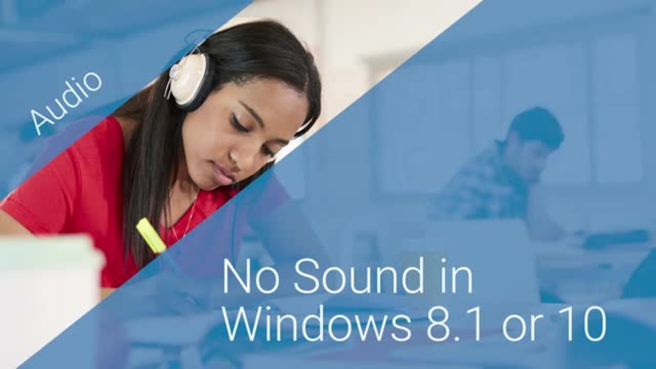 How to Troubleshoot Audio Issues in Windows 8 or Windows 10