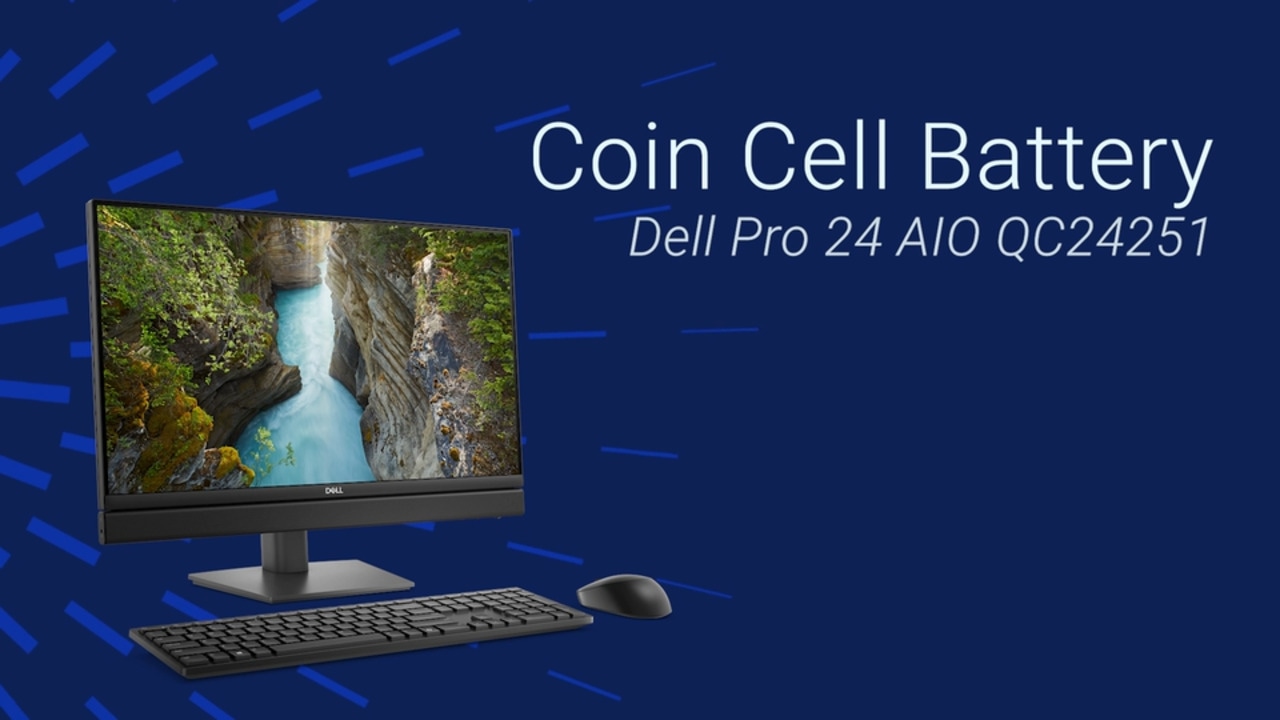 How to Replace Coin Cell Battery on Dell Pro 24 AIO QC24251