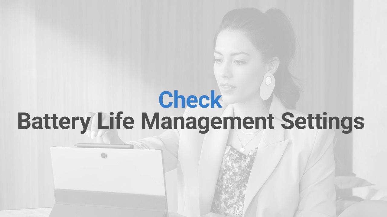 How to Check Battery Life Management Settings