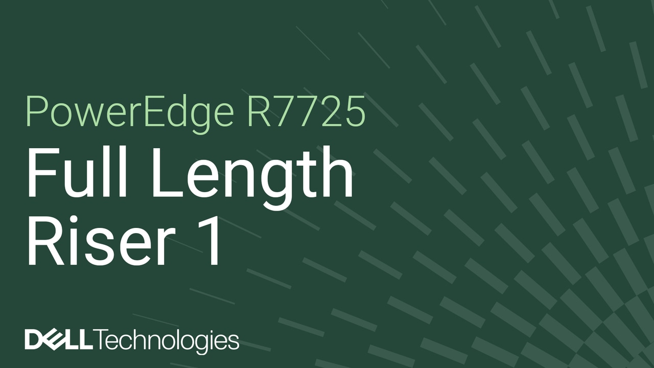 Come sostituire una scheda riser 1 full length su un PowerEdge R7725