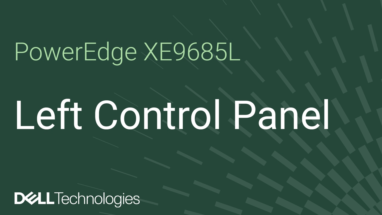 如何更换PowerEdge XE9685L上的左侧控制面板