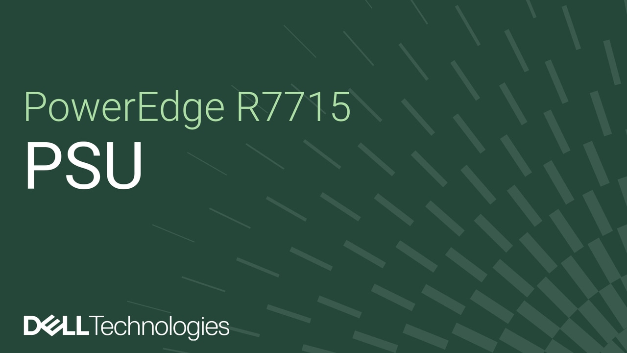 Anleitung zum Austauschen eines Netzteils bei einem PowerEdge R7715