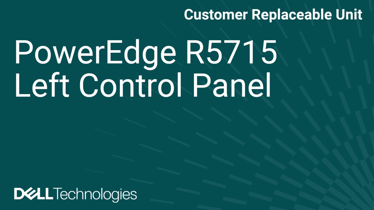 Remplacement du panneau de configuration gauche dans le système R5715