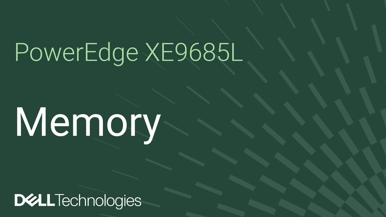 Remplacement du module de mémoire sur un XE9685L PowerEdge