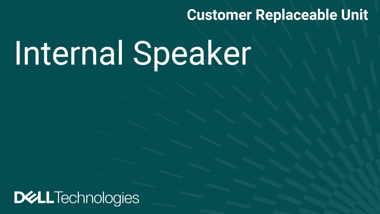 Cómo reemplazar el altavoz interno en Dell Pro Precision 7 T1 PW7T1260