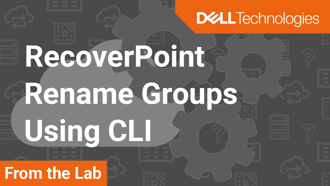 How to rename a Consistency Group using the RecoverPoint CLI