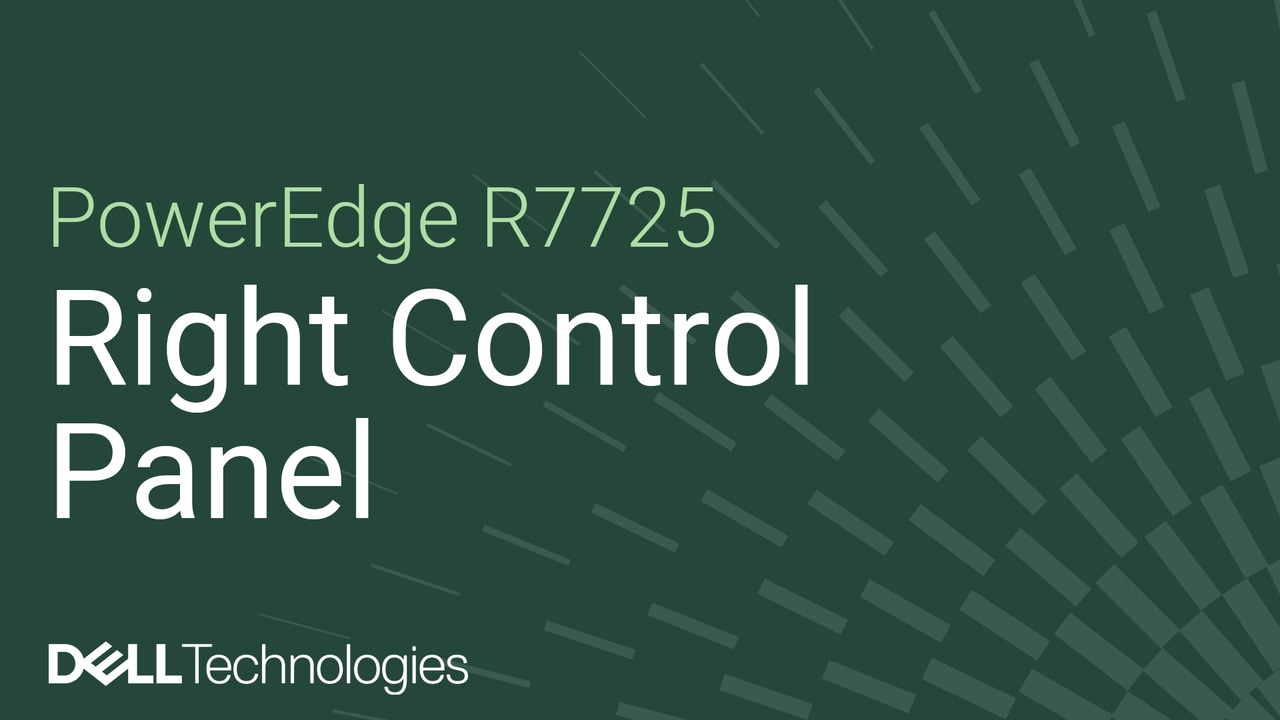 Come sostituire il pannello di controllo destro su PowerEdge R7725