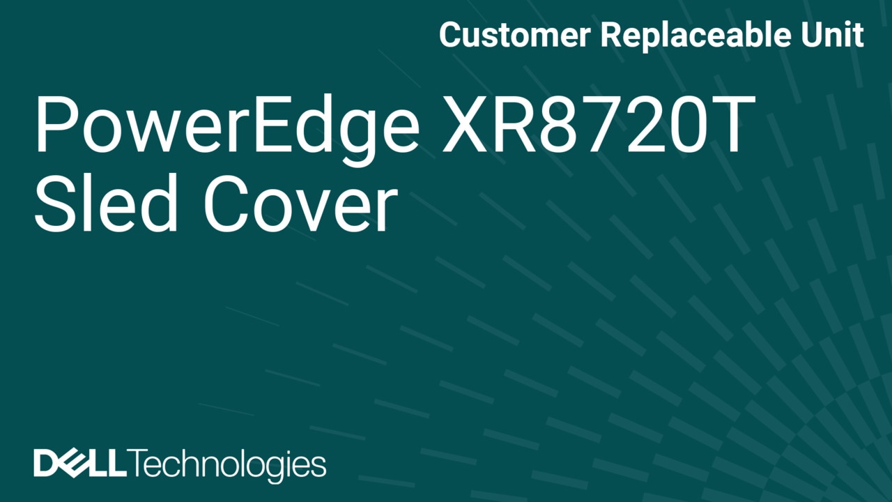 How to Replace Sled cover in XR8720t