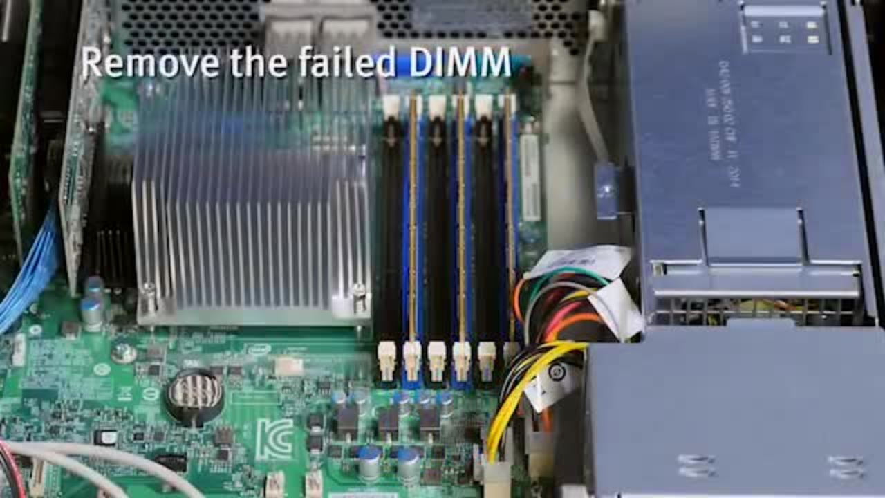 Vidéo FRU : Remplacer un module de mémoire dans les nœuds X210 et NL410