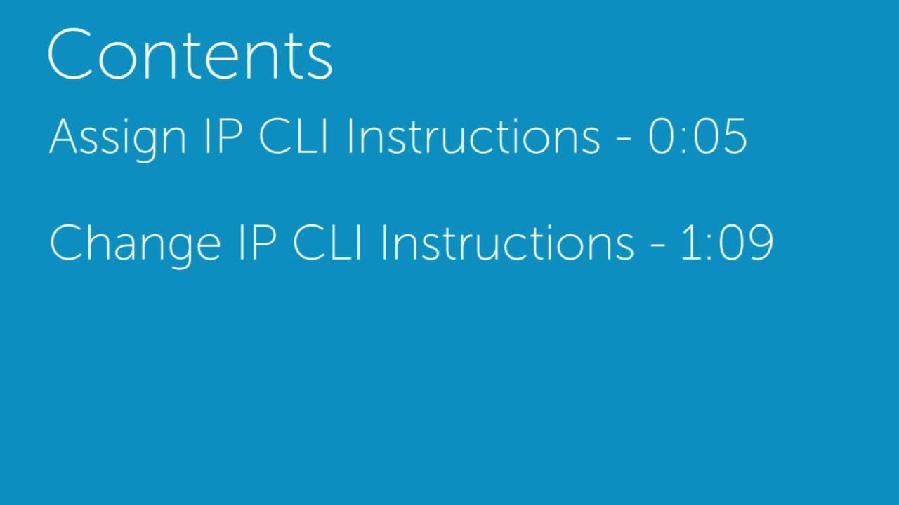 How to assign and change management IP for PowerConnect 6200