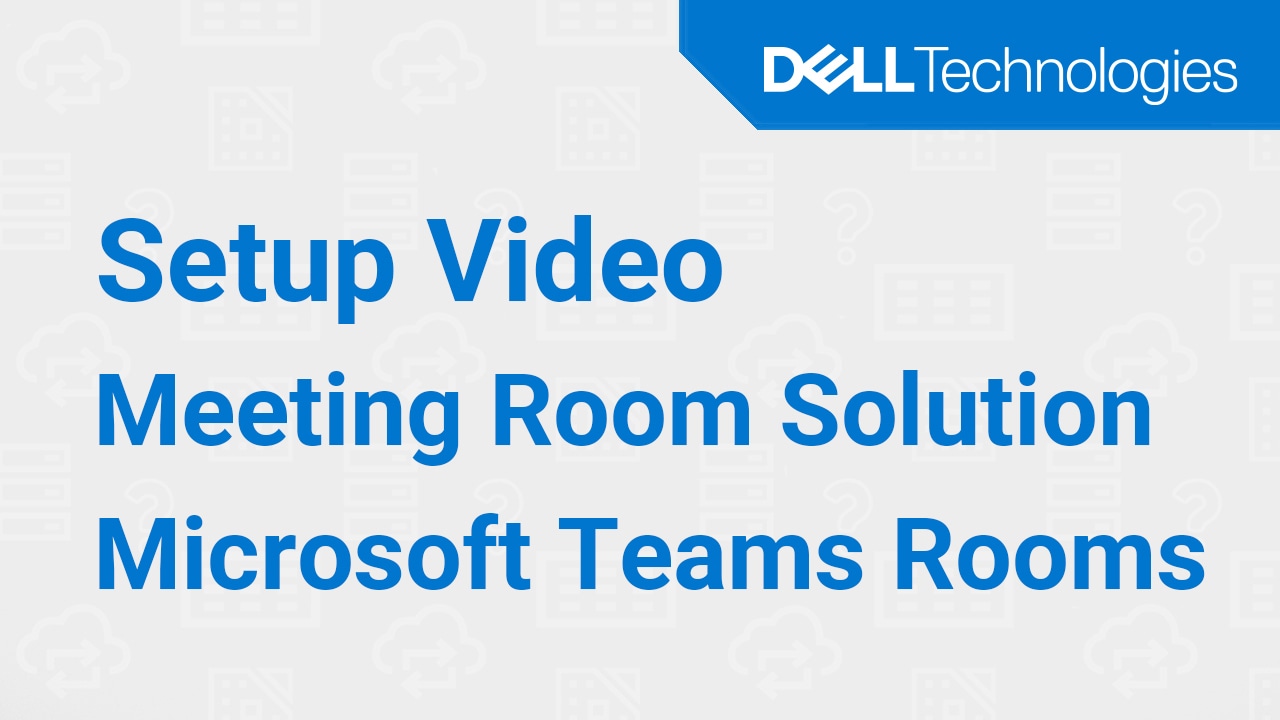 Configurer la solution de salle de réunion vidéo Microsoft Teams Rooms