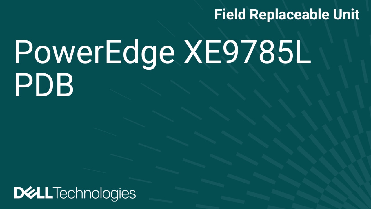 How to Replace PDB in XE9785L