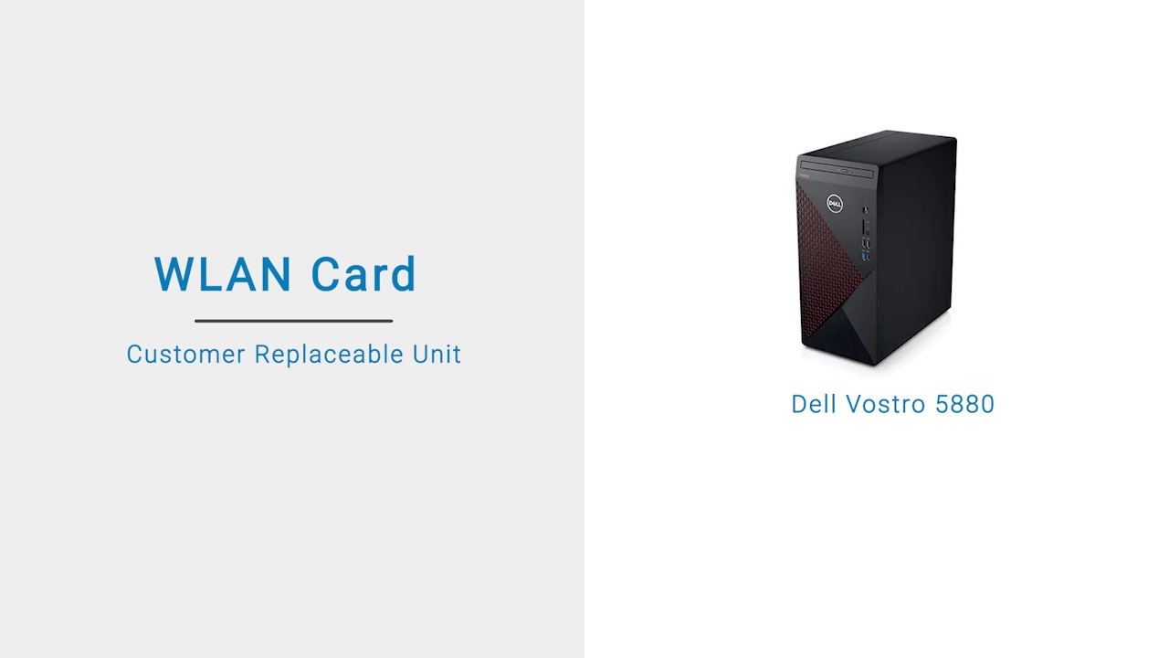 How to remove and install the WLAN on Dell Vostro 5880