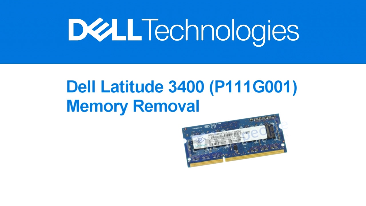 How to Remove Memory for Latitude 3400