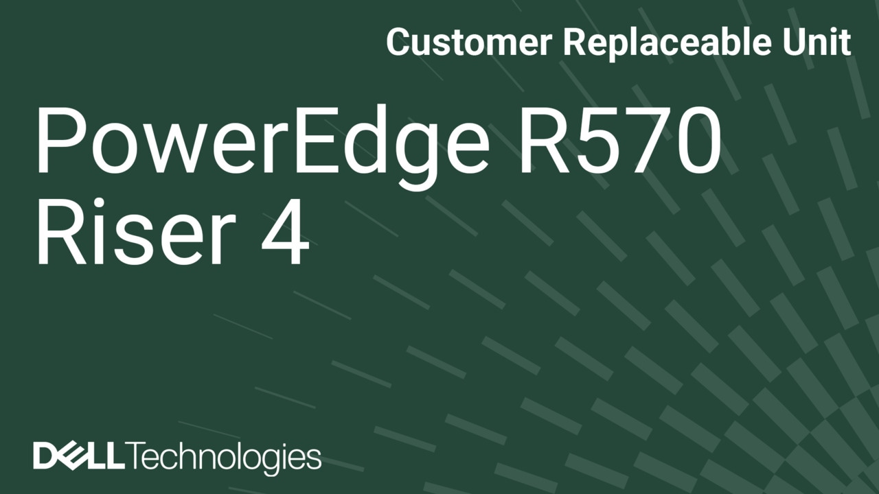 Come sostituire il riser 4 su un PowerEdge R570