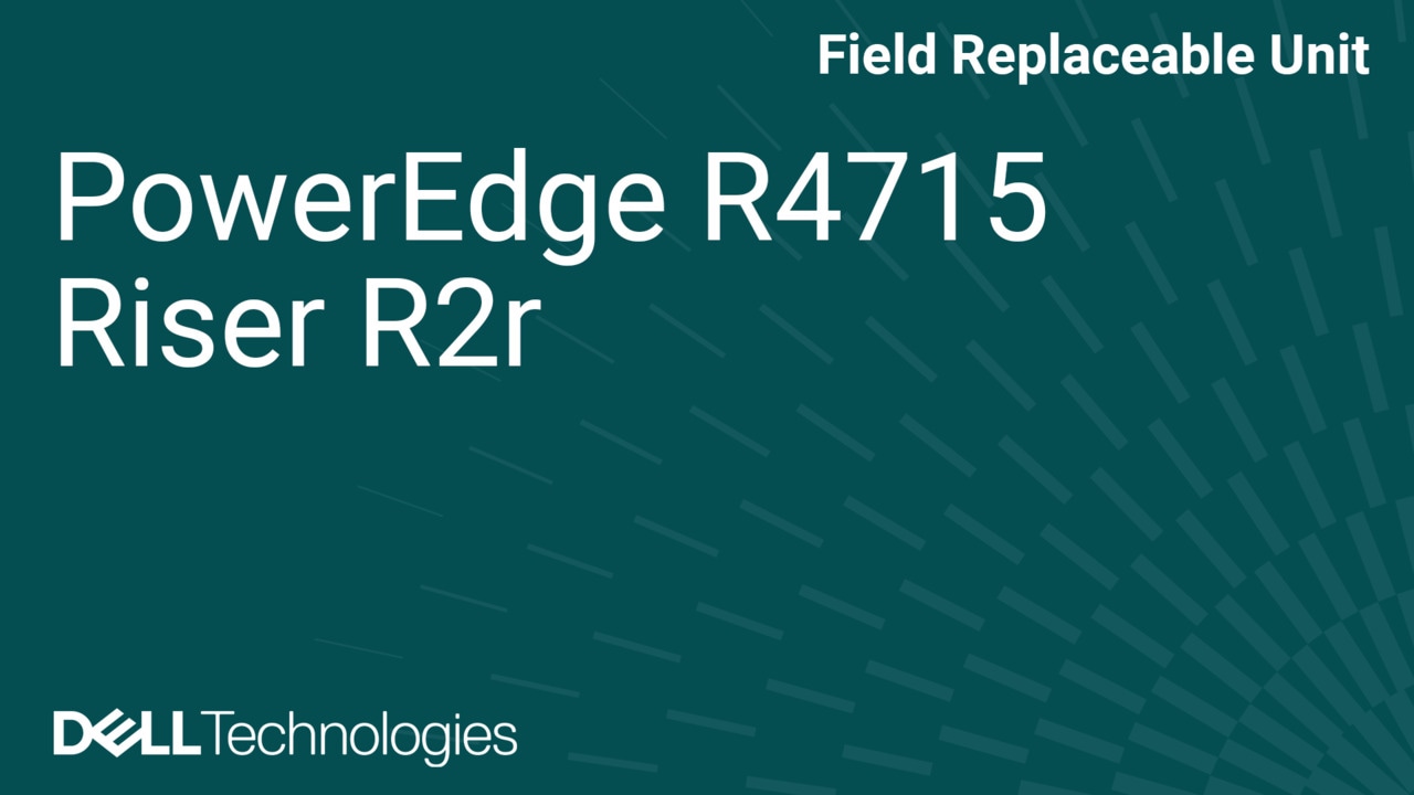 Cómo reemplazar la tarjeta elevadora R2r en un PowerEdge R4715