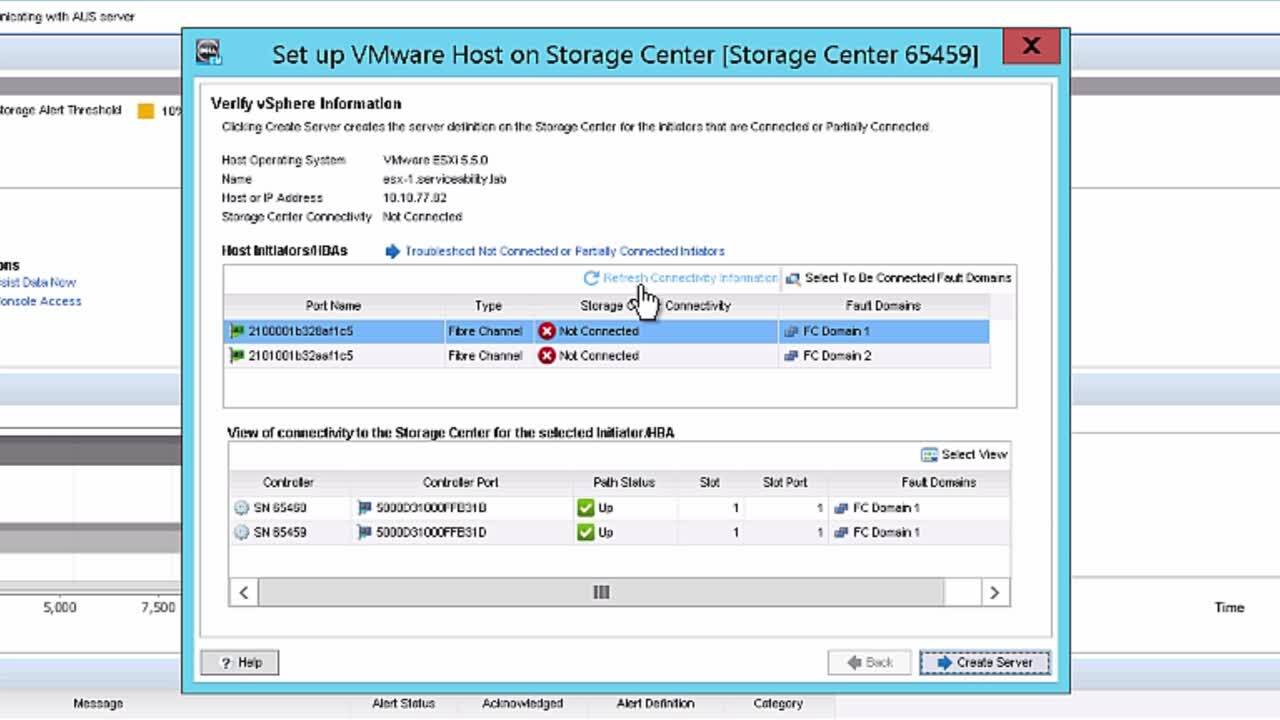 How to Attach VMware Fibre Channel Host for Dell Storage SC Series