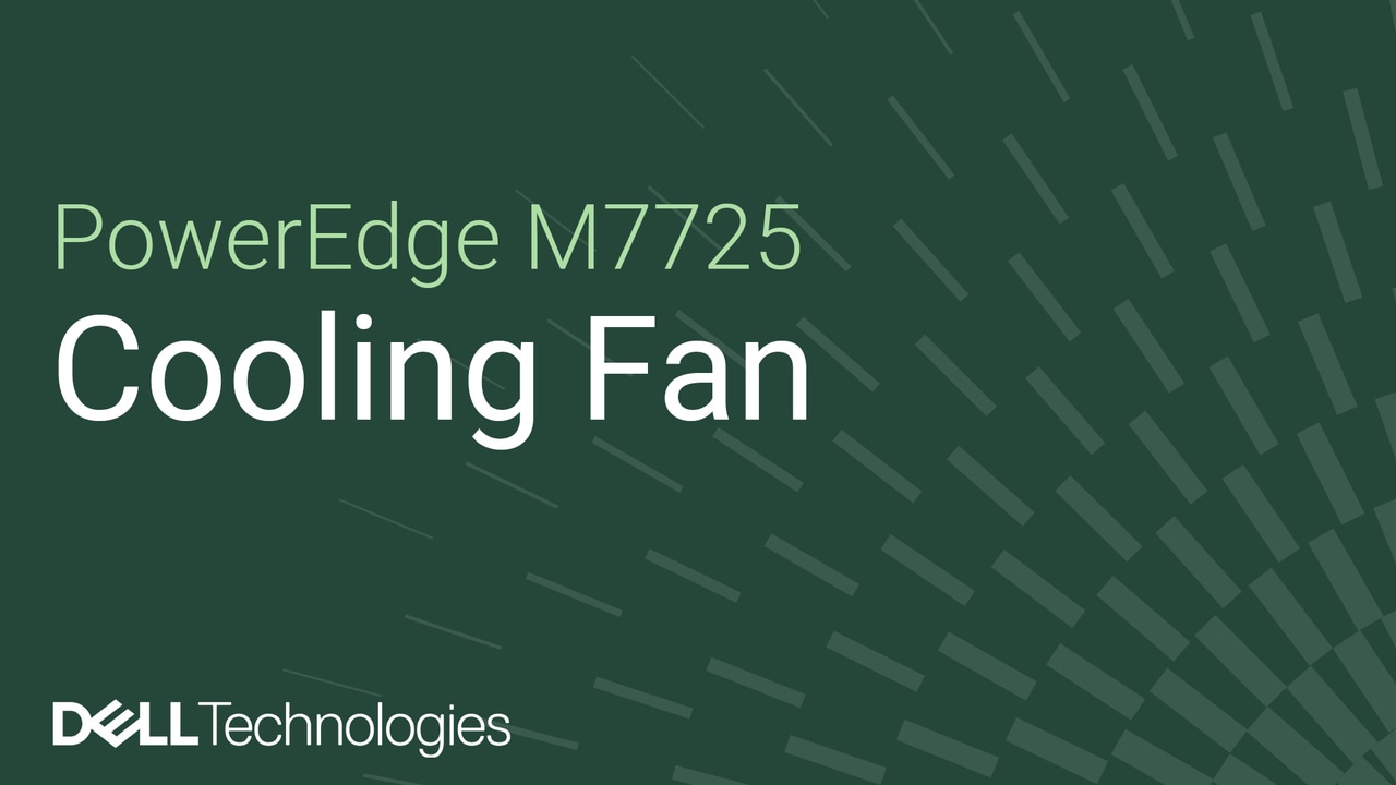 Замена вентилятора охлаждения на сервере PowerEdge M7725