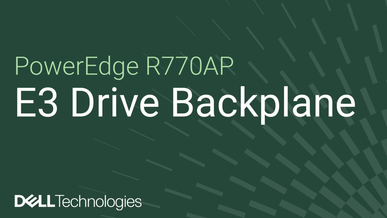 How to replace the EDSFF E3 backplane on a PowerEdge R770AP