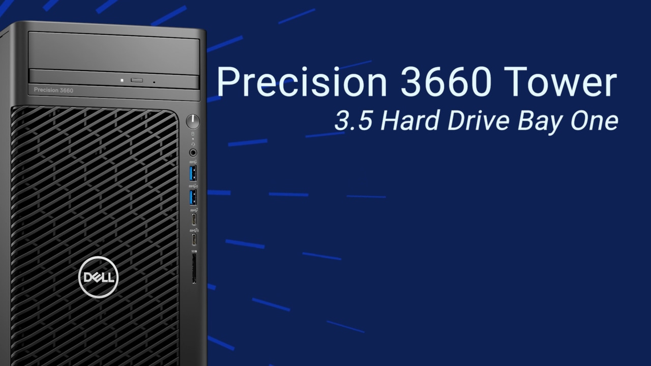 So ersetzen Sie den 3,5-Zoll-Schacht1 beim Precision 3660 Tower