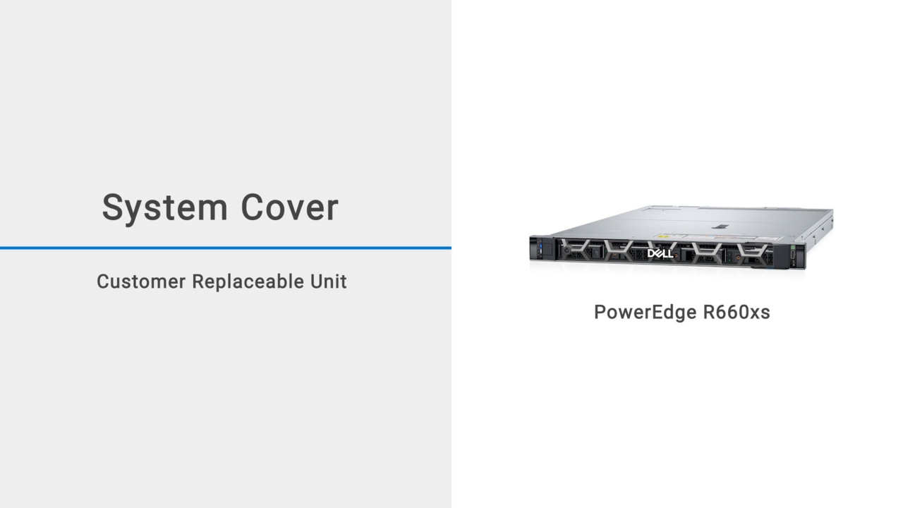 How to Replace Cover for PowerEdge R660xs