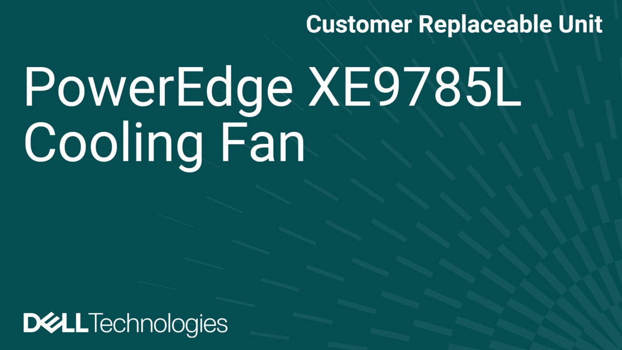 Comment remplacer le ventilateur de refroidissement dans XE9785L