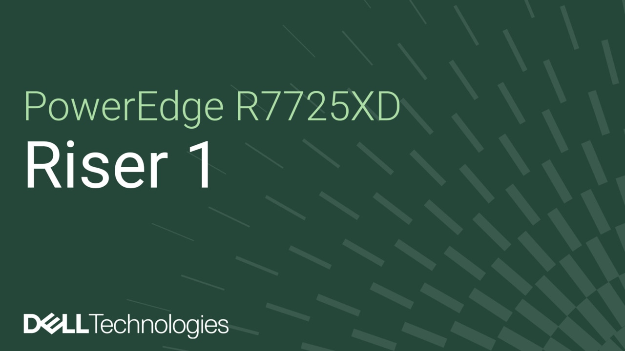 How to replace riser 1 on a PowerEdge R7725XD
