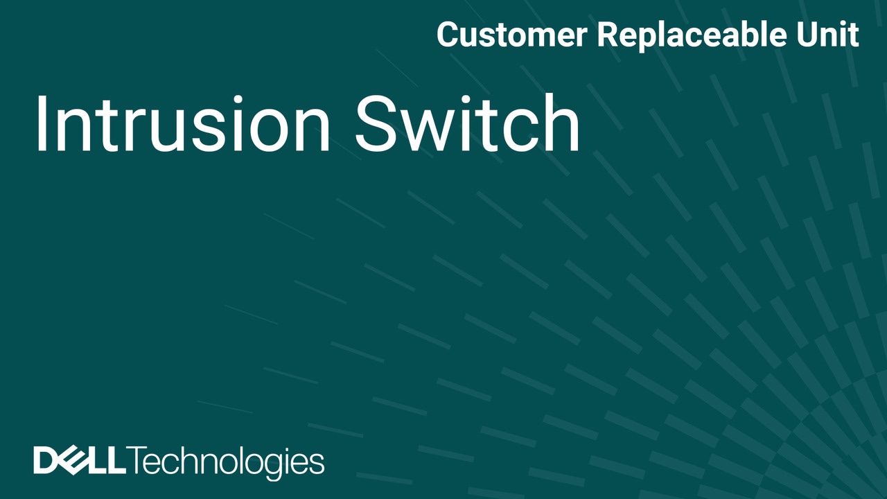 Cómo reemplazar el switch de intrusión en Dell Pro Precision 7 T1 PW7T1260