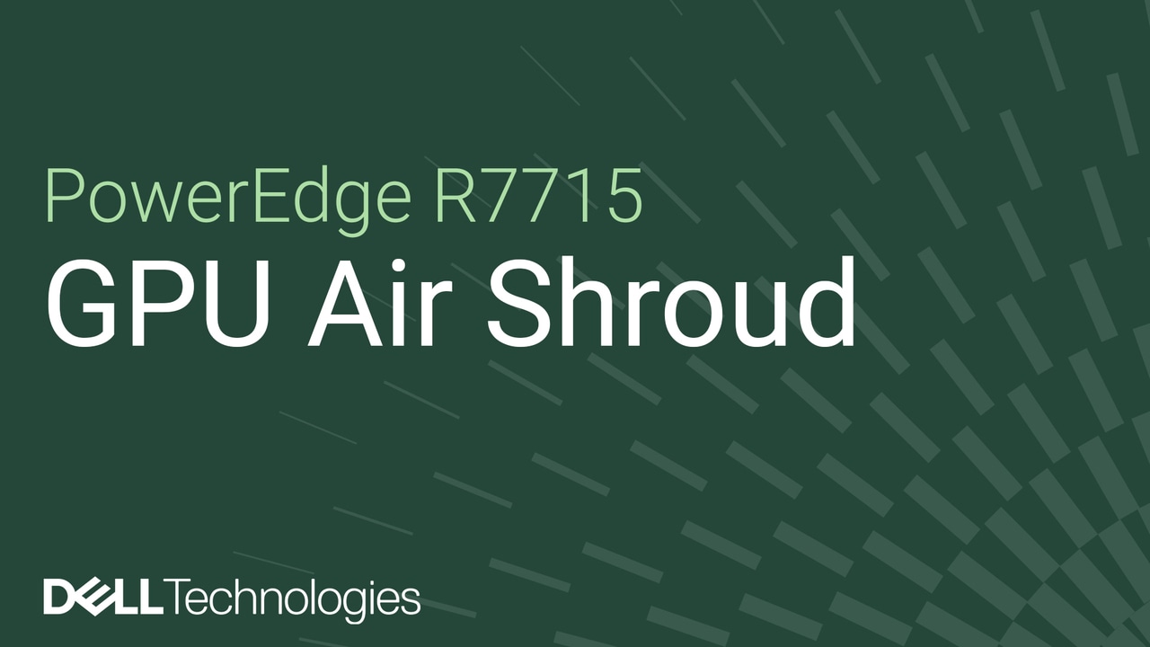 Anleitung zum Austauschen eines GPU-Kühlgehäuses bei einem PowerEdge R7715