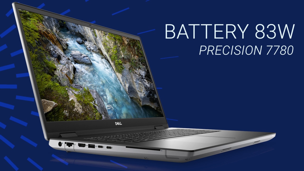 Anleitung zum Austauschen des 83-W-Akkus beim Precision 7780