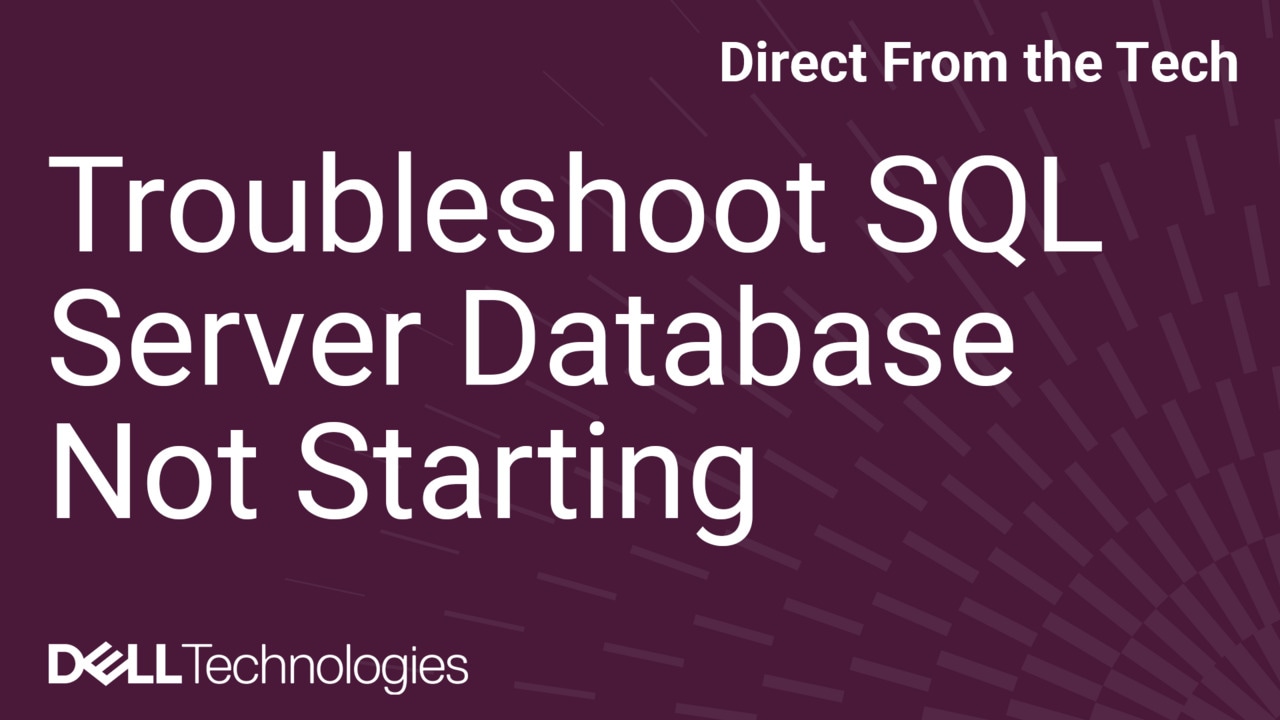 How to Troubleshoot SQL Server Service Not Starting