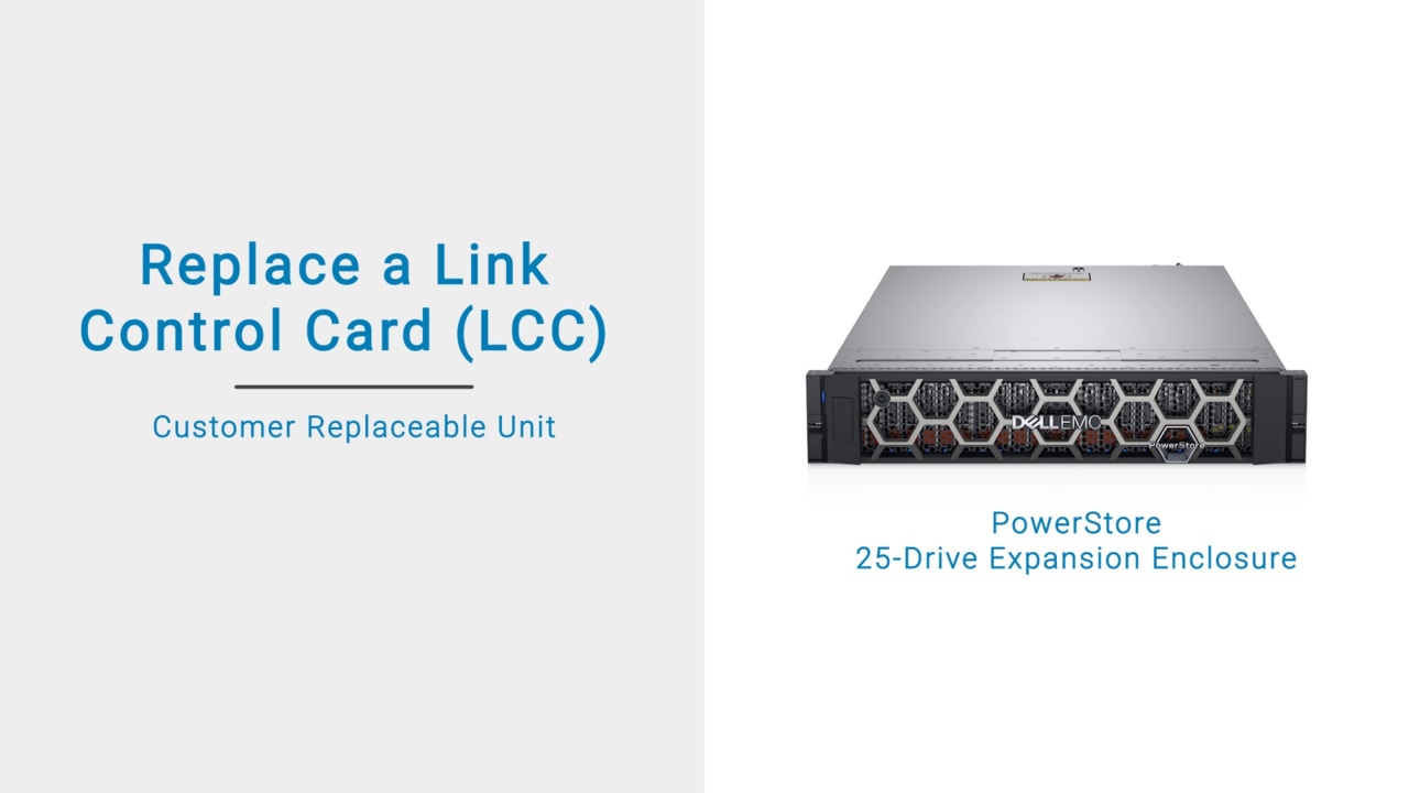 How to Replace a Link Control Card (LCC) for PowerStore