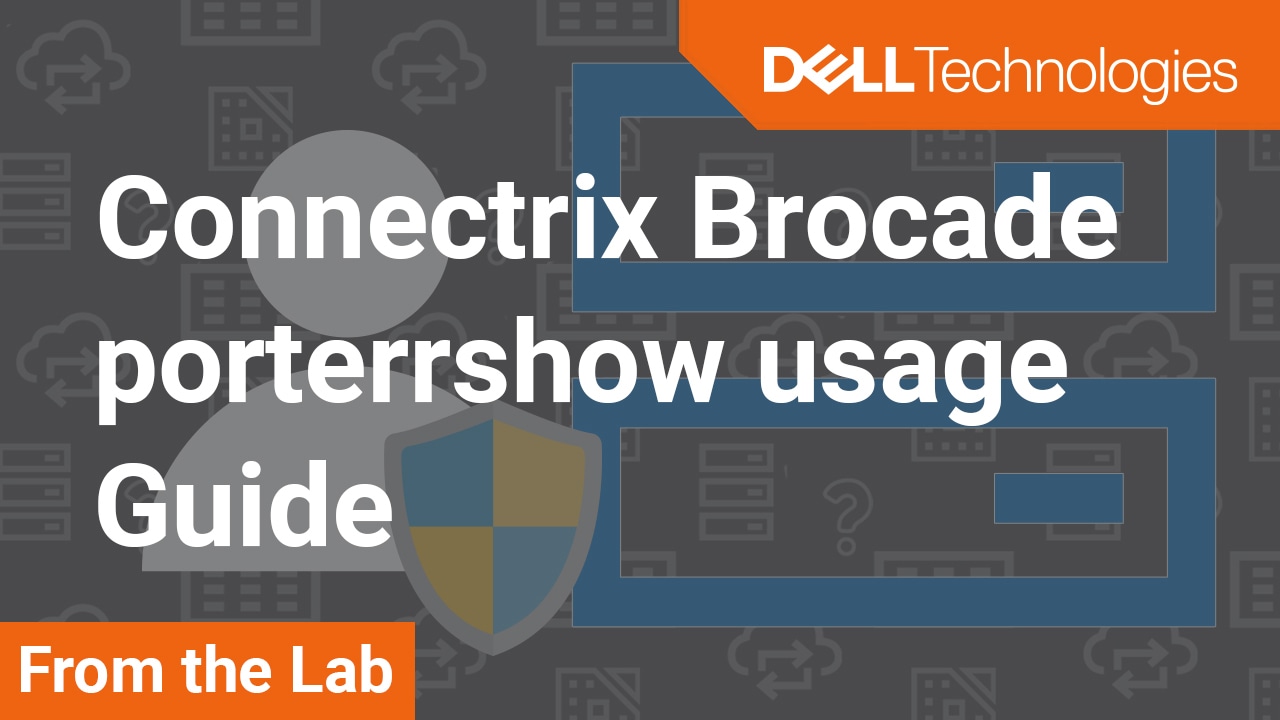 How to interpret the Brocade porterrshow output, and what do the counters mean ?