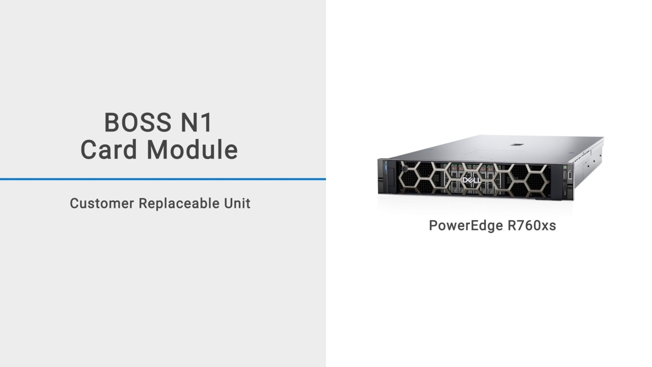 Så byter du ut BOSS-modulen för PowerEdge R760xs