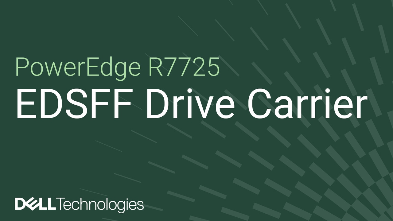 Come sostituire un'unità EDSFF e un cassetto su PowerEdge R7725