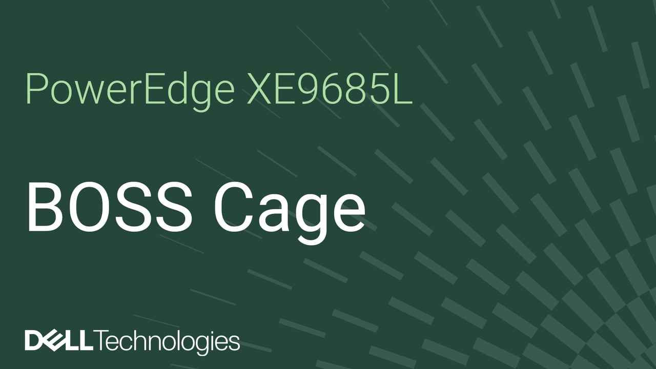 Remplacement du bâti BOSS sur un XE9685L PowerEdge