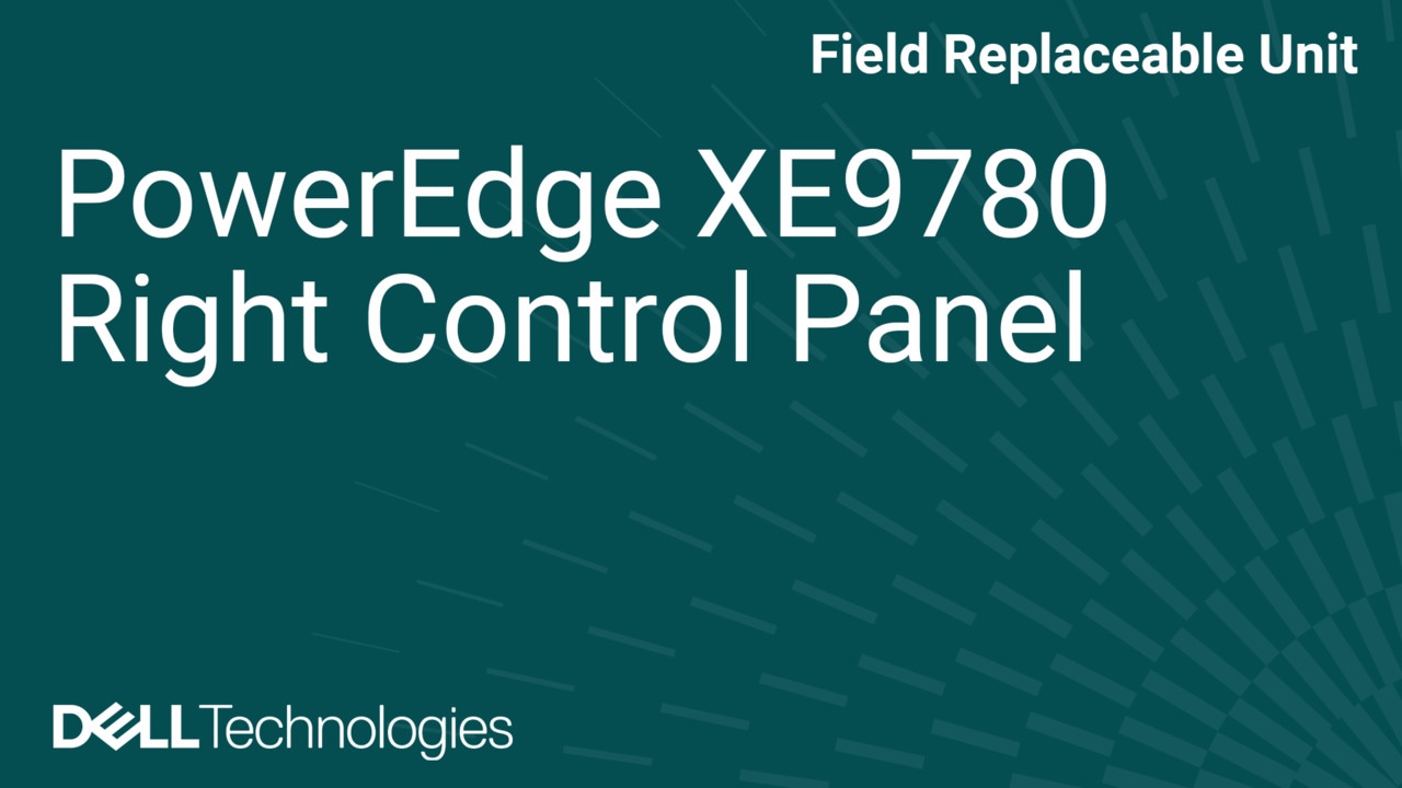 How to Replace Right control panel in XE9780